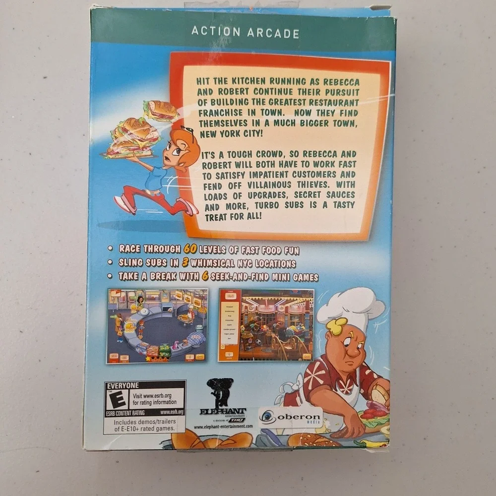 Rare TURBO SUBS - Time Management PC Game NY Excellent Condition